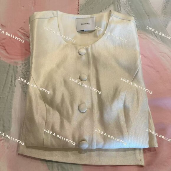 Reformation Mika Two Piece - Cream - Picture 10 of 15